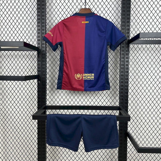 Barcelona 2024/25 Travis Scott Edition Kids Kit -Fan Version Go Jersey
