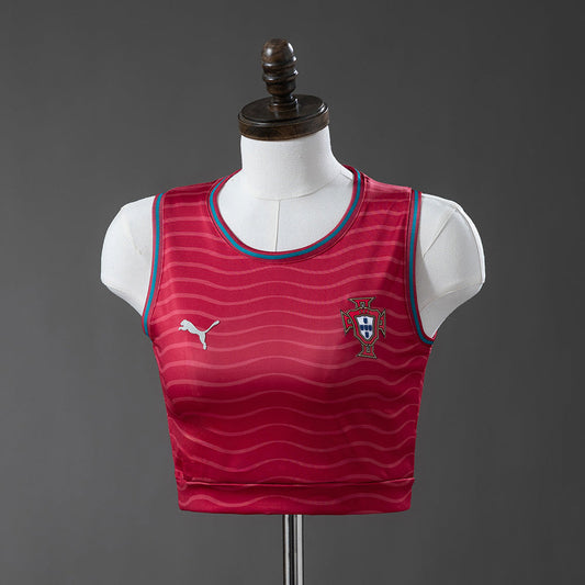Portugal 2026 Home Women's Vest Cropped Go Jersey