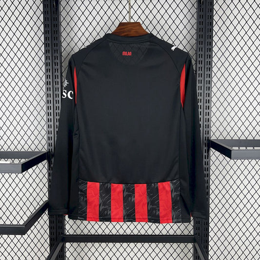 AC Milan 2025/26 Home Long Sleeves Jersey Go Jersey
