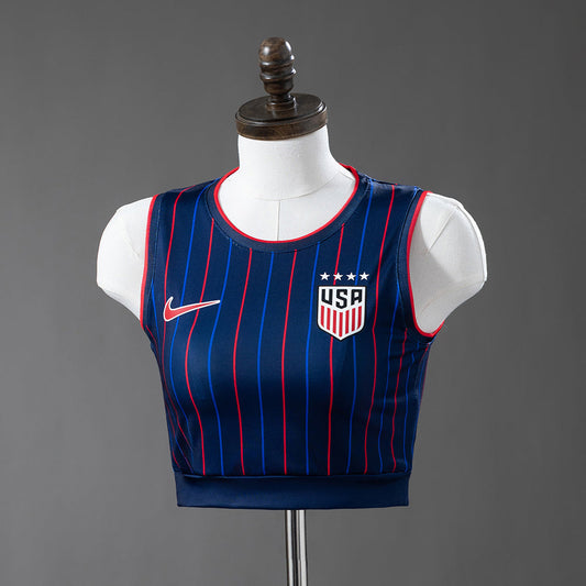 United States USA Women Away 2025 - Fan Version Cropped Go Jersey