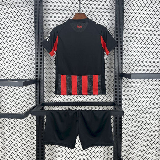 AC Milan 2025/26 Home Kids Kit Go Jersey