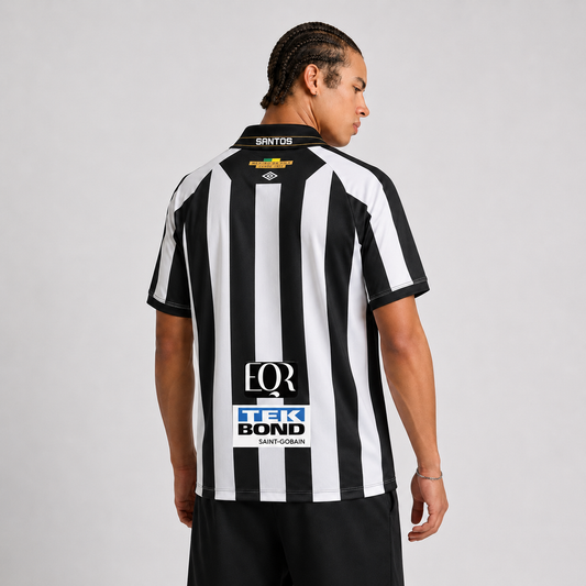 Santos 2027 Home Fan Version com patrocinios Go Jersey