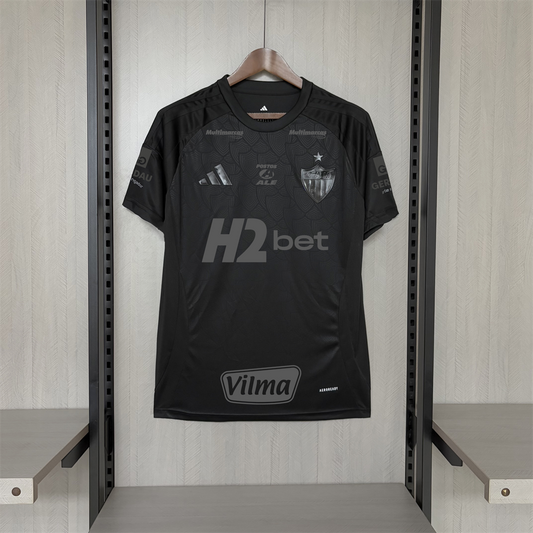 Jersey Atlético Mineiro All Black 2025/26 - Galo na Veia - All Sponsor Go Jersey