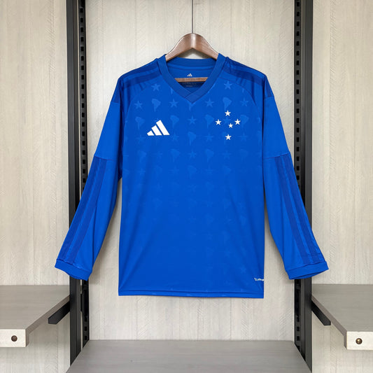 Cruzeiro I 26/27 Long Sleeve - Azul Royal - Fan Version Go Jersey