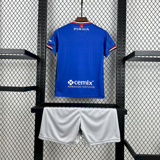 Cruz Azul 2025/26 home Kids Kit Go Jersey