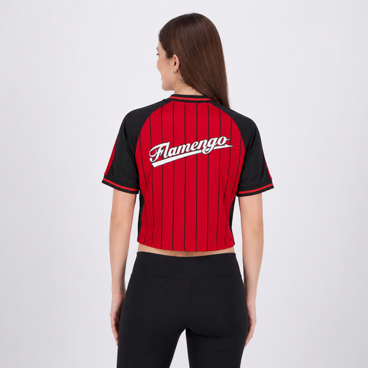Cropped Flamengo Women's Baseball style 2025 Go Jersey