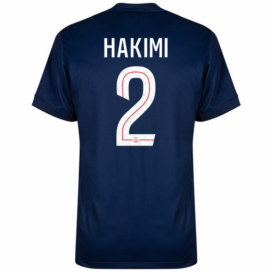 PSG Home Hakimi 2 Fan Jersey Shirt 2025-2026 (Champions League) Go Jersey