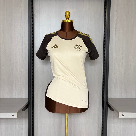 Jersey Flamengo Training 2026 Women's Bege - Fan Version Go Jersey