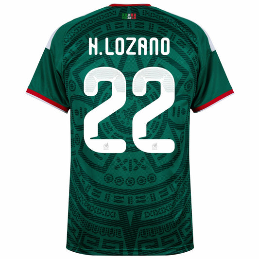 Mexico Home Fan Jersey H.Lozano 22 Shirt 2026-2027 GoJersey