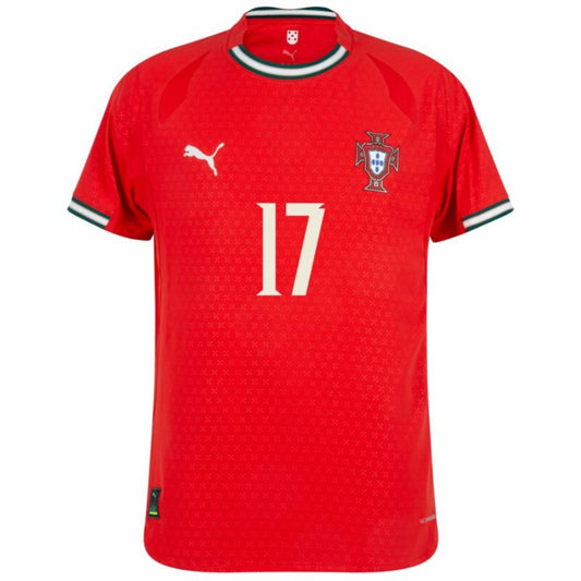 Portugal R. Leão 17 Home Fan Jersey 2024/25 Go Jersey