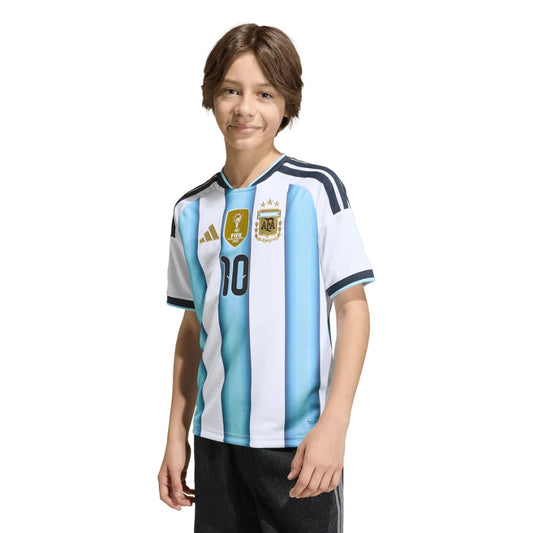 Kids Kit Argentina Home Messi 10 Fan Jersey Shirt 2026 World Cup Go Jersey