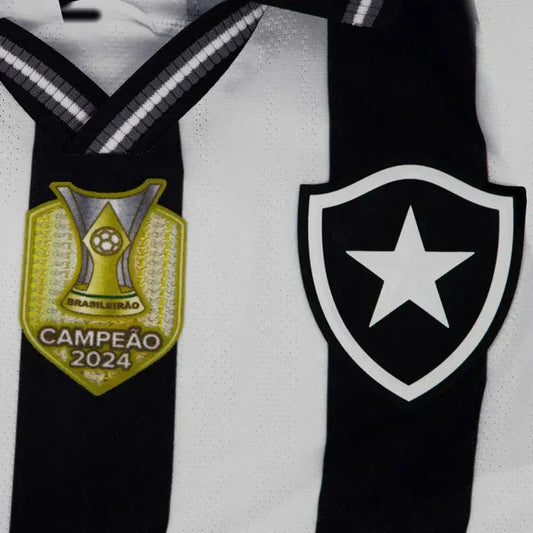Botafogo Home Fan Jersey 2025/26 Patch Campeão Brasileirão 2024 Go Jersey