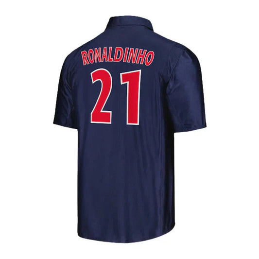 PSG Ronaldinho Retro 2001/02 Home Fan Jersey Paris Saint-Germain Go Jersey