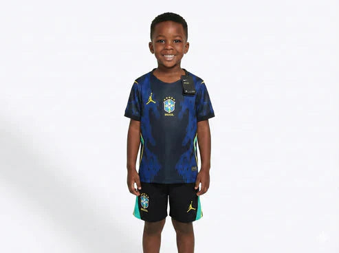 Brazil Kids Away 2026 World Cup - Kit Kids Brasil Go Jersey