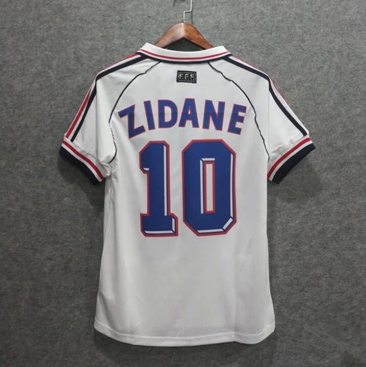 France 1998 World Cup Zidane #10 Away Go Jersey
