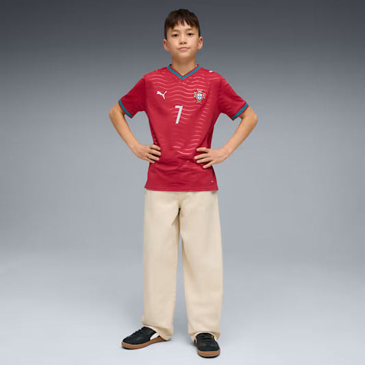 Portugal 2026 Ronaldo #7 Home World Cup 2026 Kit Kids Go Jersey