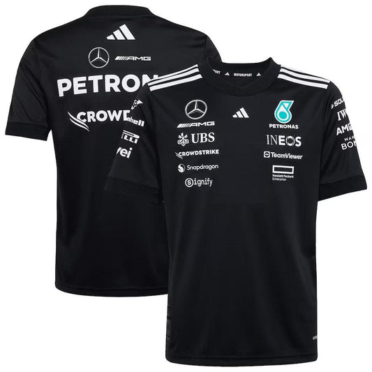 Mercedes AMG Petronas adidas F1 2025 Team Driver T-Shirt Formula 1 F1 Formula One Go Jersey