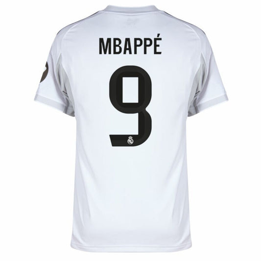 Real Madrid Mbappé 9 Home Fan Jersey 2025/26 Patch Club World Cup Go Jersey
