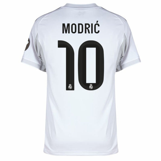Real Madrid Modric 10 Home Fan Jersey 2025/26 Patch Club World Cup Go Jersey