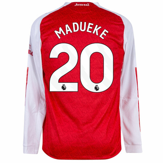 Arsenal Madueke 20 Home Long Sleeve Fan Jersey 2025/26 Go Jersey
