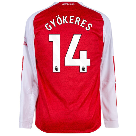 Arsenal Gyökeres 14 Home Long Sleeve Fan Jersey 2025/26 Go Jersey