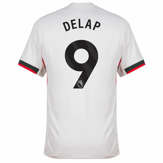 Chelsea Delap 9 Away Fan Jersey 2025/26 Go Jersey