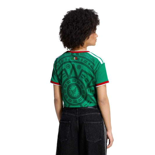 2026 Mexico Women's Stadium Home Cropped Soccer Jersey - World Cup 2026 Go Jersey
