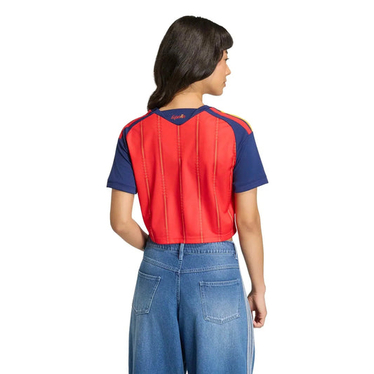 2026 Spain Women's Stadium Home Cropped Soccer Jersey - World Cup 2026 Go Jersey