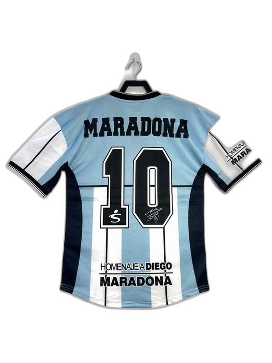 Argentina 2001 Maradona Commemorative Edition Jersey - Retro Version Go Jersey