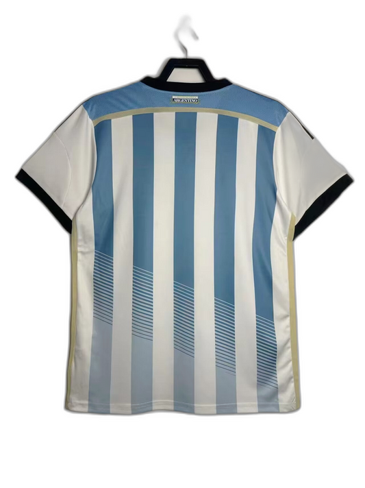 Argentina 2014 I Home Jersey - Retro Version Go Jersey
