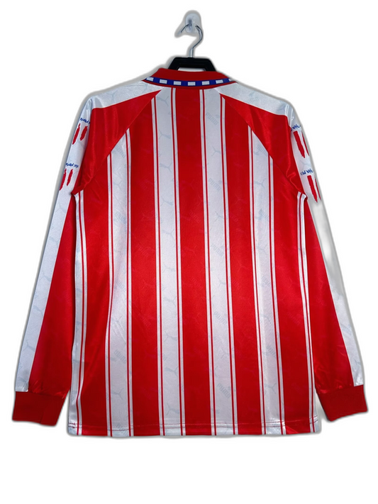 Atletico Madrid 94/95 I Home Jersey - Long Sleeve Retro Version Go Jersey