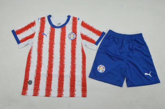 Paraguay Home 2026 Kit Kids - World Cup 2026 Go Jersey
