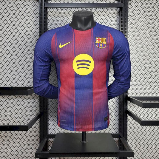 Barcelona 25/26 Home Player Jersey - Long Sleeve Go Jersey
