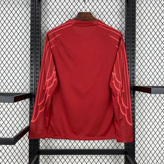 Paris Saint-Germain 2025/26 Red goalkeeper Long Sleeves Jersey Go Jersey