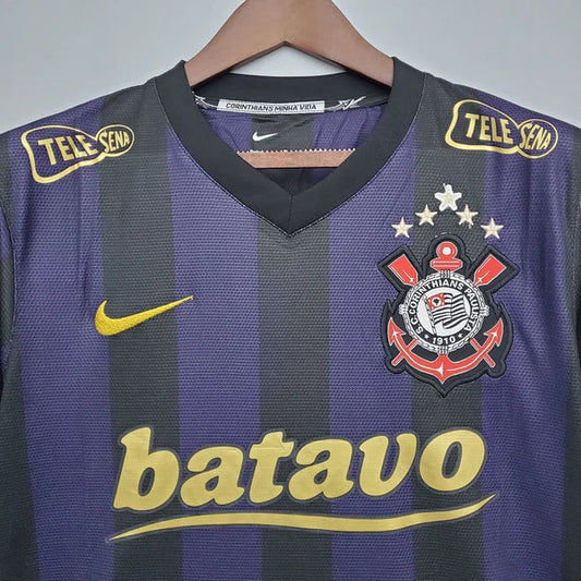 Retrô Corinthians Third 2009 Preta/Roxa Men's Go Jersey