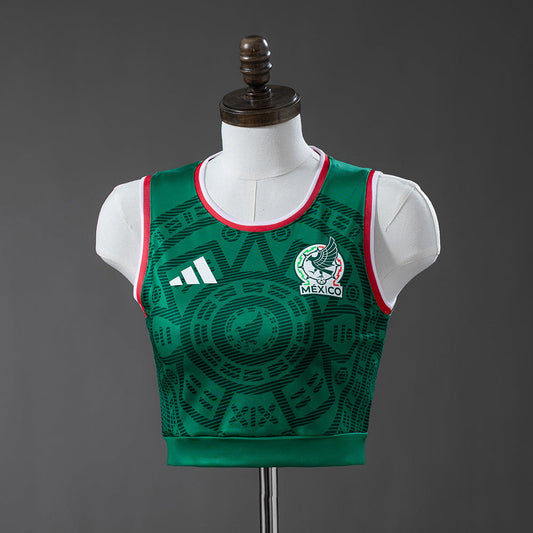 Mexico 2026 Home Women's Vest Cropped Go Jersey