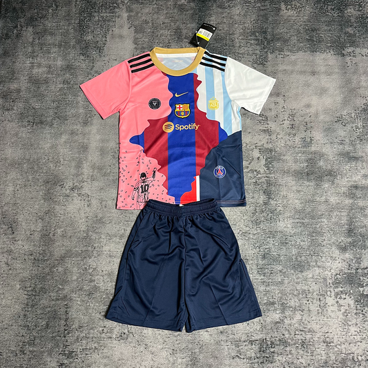 Kit Kids MESSI #10 Barcelona, Inter Miami, PSG and Argentina Go Jersey