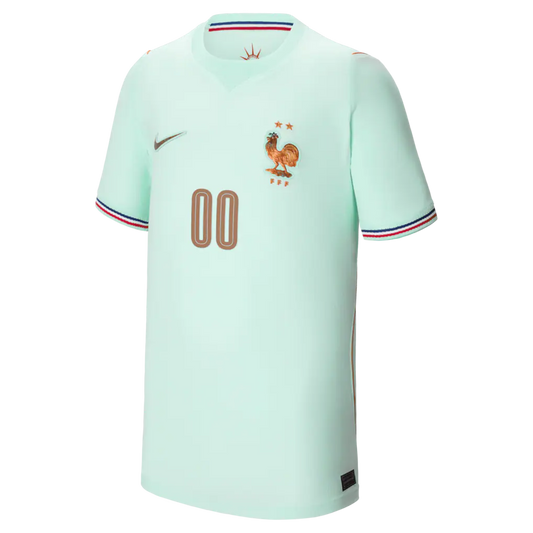 France National Team Nike Youth 2026 Away Stadium Replica Custom Jersey - Green