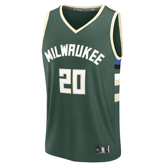 A.J. Green Milwaukee Bucks Fanatics Fast Break Replica Player Jersey - Icon Edition - Hunter Green
