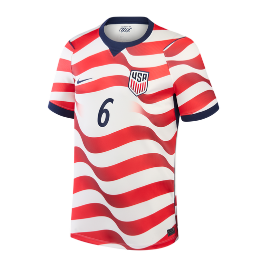 Diego Luna USMNT Nike 2026 Home Stadium Replica Jersey - White