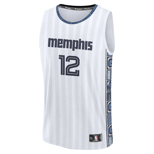 Ja Morant Memphis Grizzlies Fanatics 2025/26 City Edition Fast Break Jersey - White
