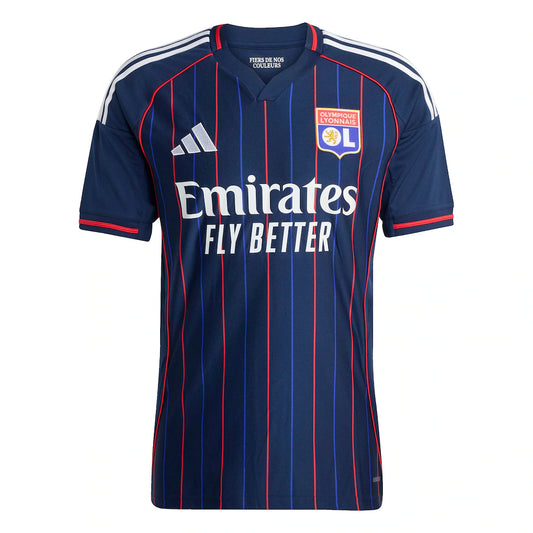 Olympique Lyonnais adidas 2025/26 Away Replica Jersey - Blue