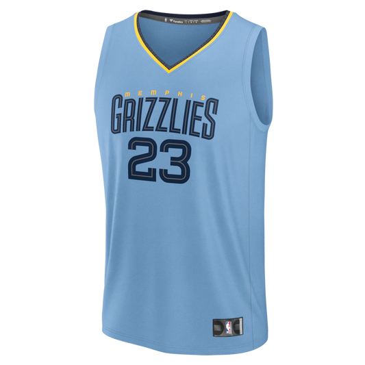 Cedric Coward Memphis Grizzlies Fanatics Fast Break Replica Player Jersey - Statement Edition - Light Blue