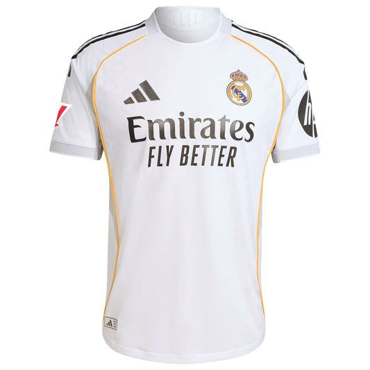 Real Madrid adidas 2025/26 Home Authentic Custom Jersey - White