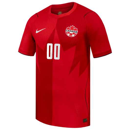 Canada Soccer Nike 2026 Home Match Authentic Custom Jersey - Red