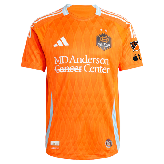 Jack McGlynn Houston Dynamo FC adidas 2025 Season 20 On-Field Authentic Jersey - Orange