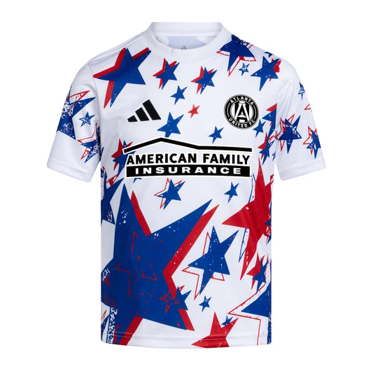 Atlanta United FC adidas Youth 2026 Americana Pre-Match Jersey - White