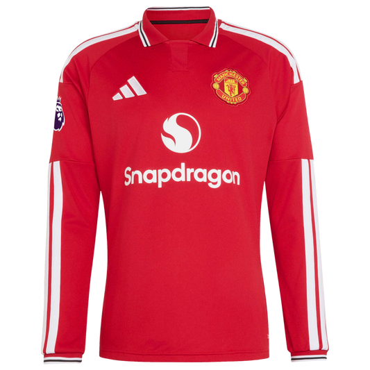 Mason Mount Manchester United adidas 2026/27 Home Authentic Long Sleeve Jersey - Red
