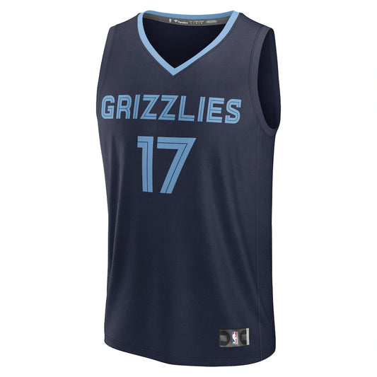 Yuki Kawamura Memphis Grizzlies Fanatics Fast Break Replica Player Jersey - Icon Edition - Navy