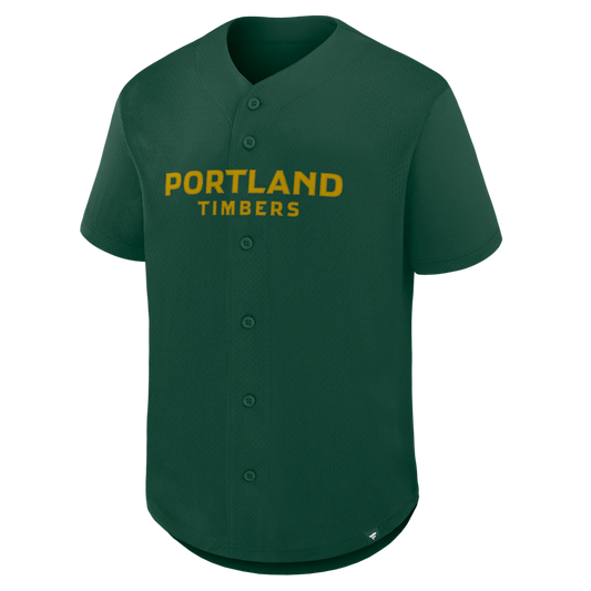 Portland Timbers Fanatics Maximum Intensity Button-Up Jersey - Green